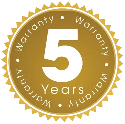 5-year-warranty-logo-gold-and-white